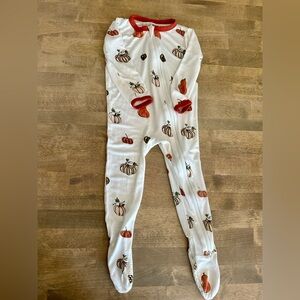 Kyte BABY White and Orange Pumpkin Zippy